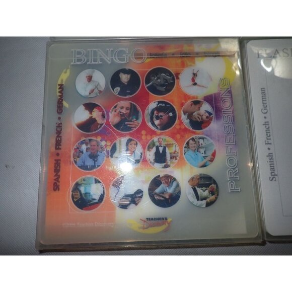 Lot Teacher's Discovery Bingo Cards Spanish French German & Flash Cards! - Picture 4 of 5